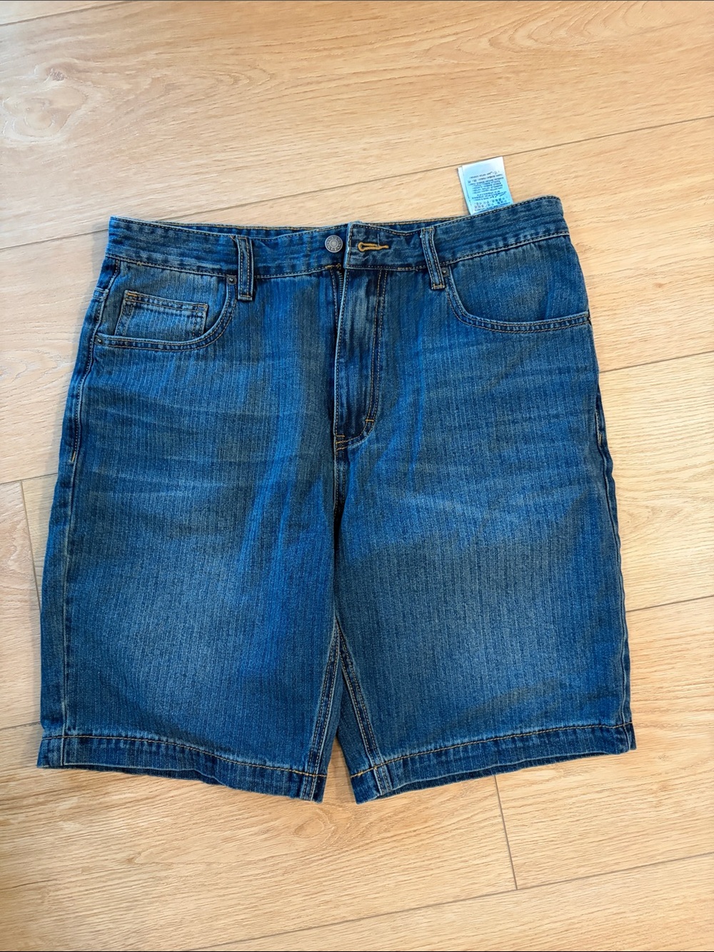 Guess Men's Blue Denim Jean Shorts